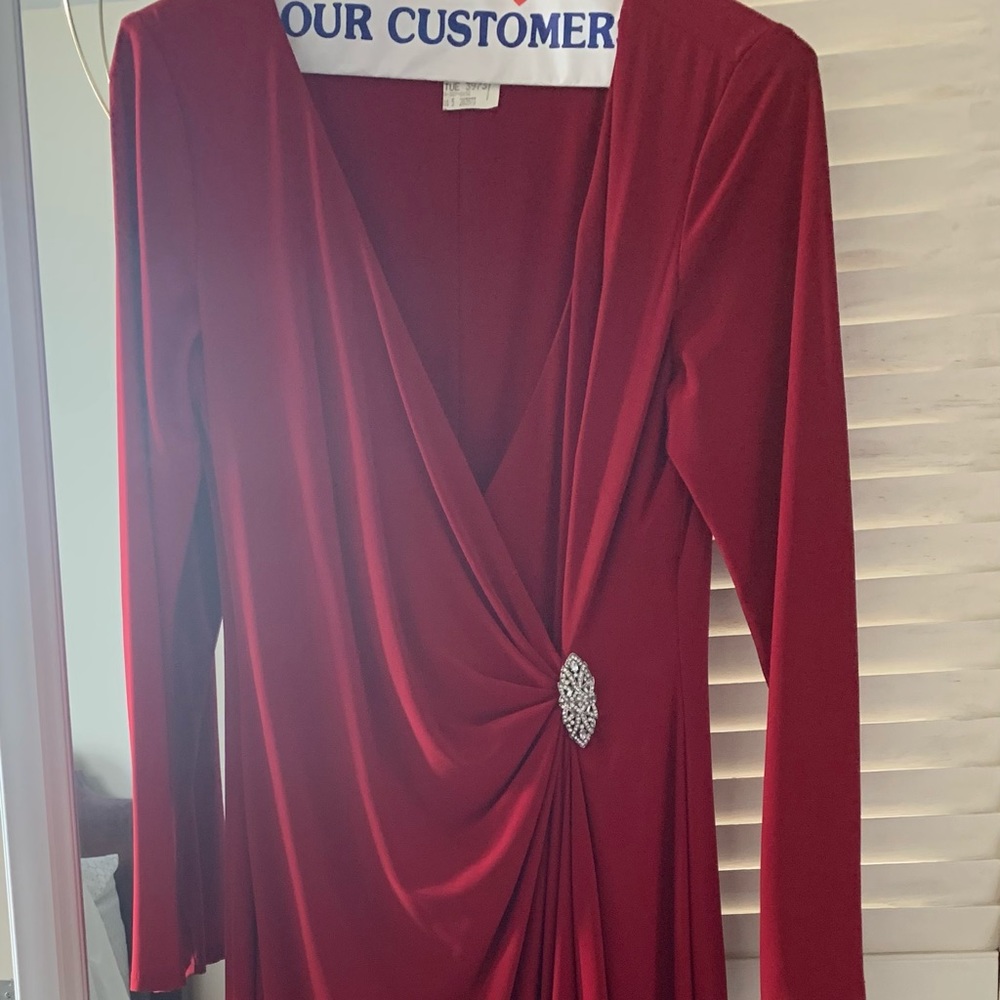 Ralph Lauren floor-length evening gown (size 14)